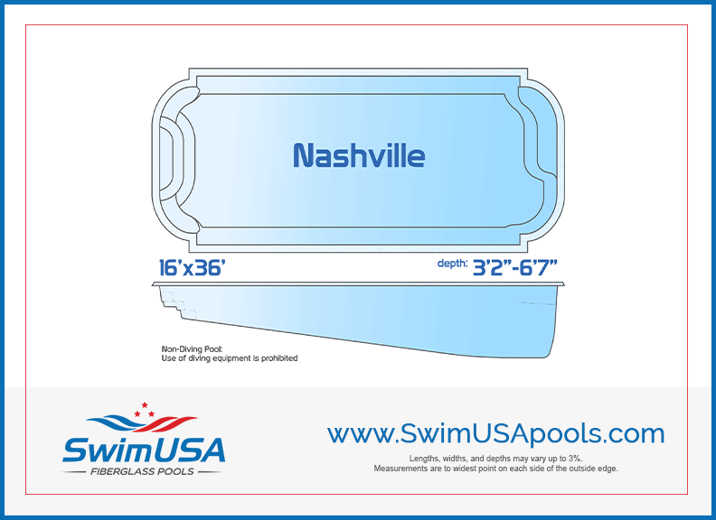 nashville large classic inground fiberglass pool