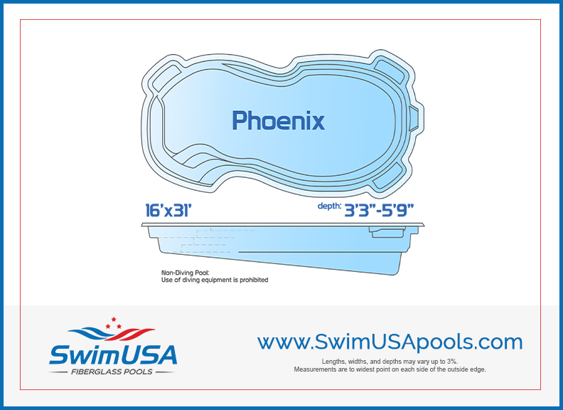 Phoenix Large Free Form inground fiberglass pool