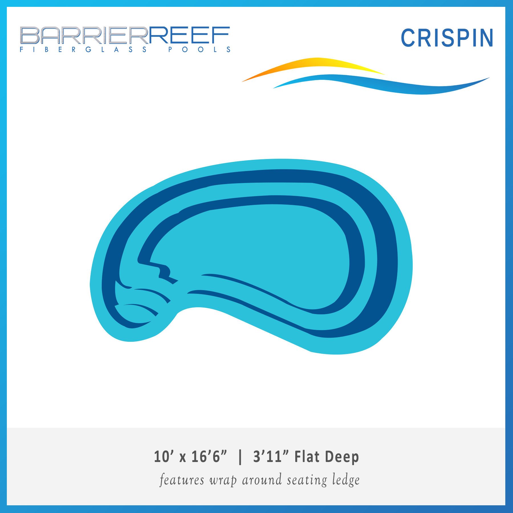 Crispin Barrier Reef Fiberglass Pool