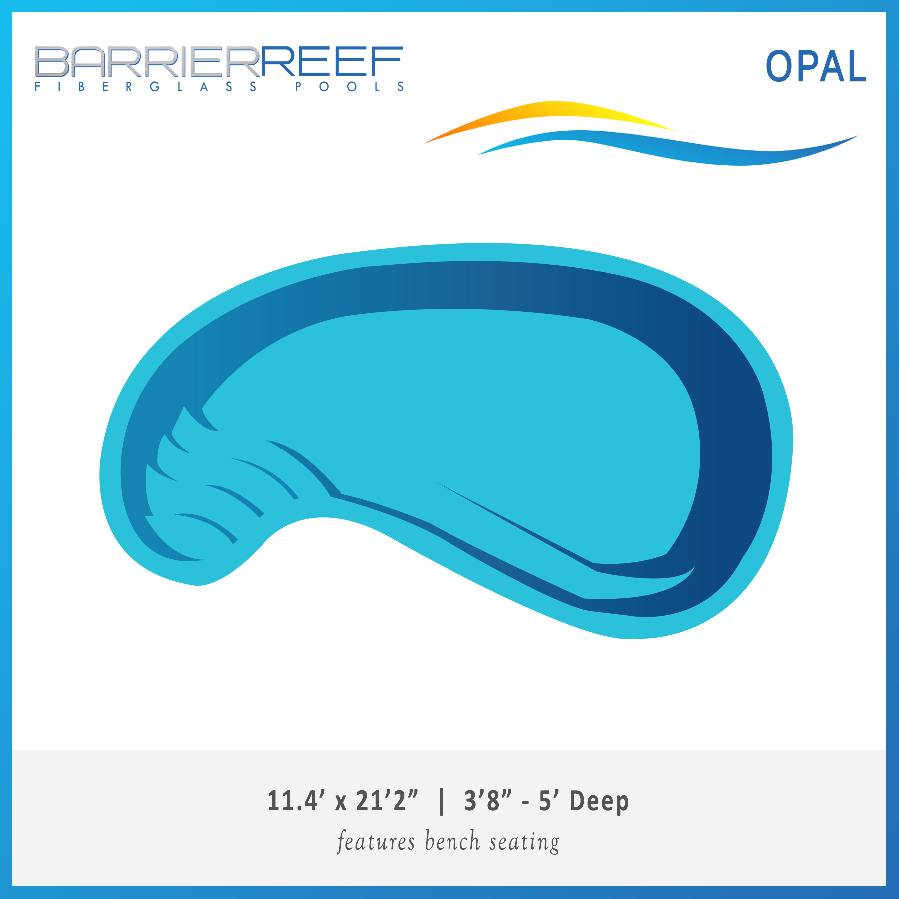 Opal Barrier Reef Fiberglass Pool