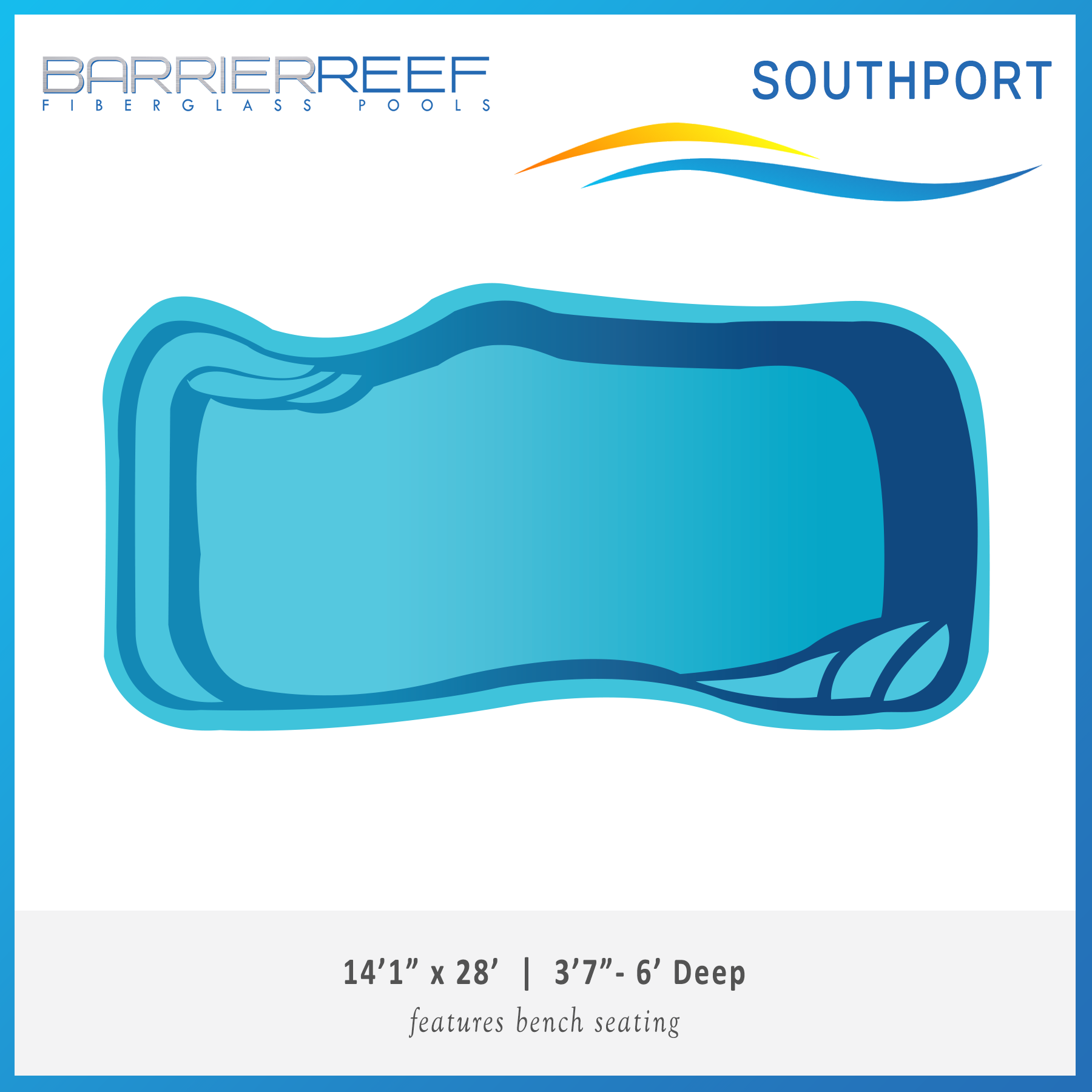 Southport Barrier Reef Fiberglass Pool