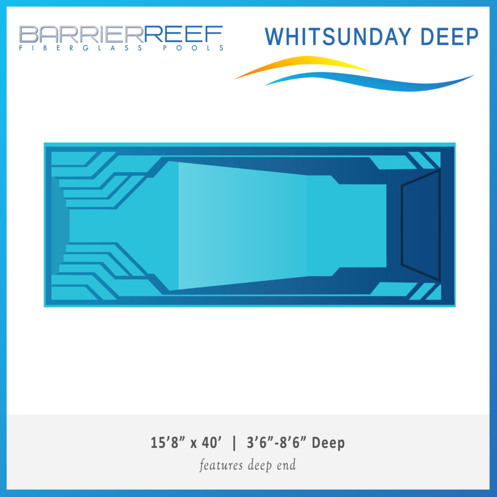 whitsunday deep Barrier Reef Fiberglass Pool